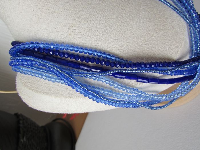 Collier magnétique rangs bleus Zabok - photo numéro 2