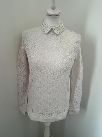 Blouse dentelle col Claudine The Kooples S