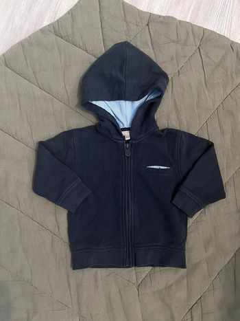 Gilet bleu grain de blé