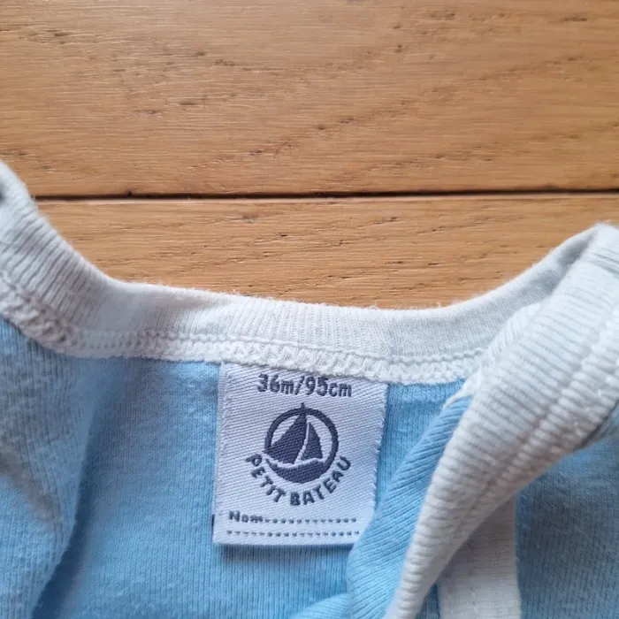 Lot de 2 bodies sans manche Petit bateau 36 mois - photo numéro 2