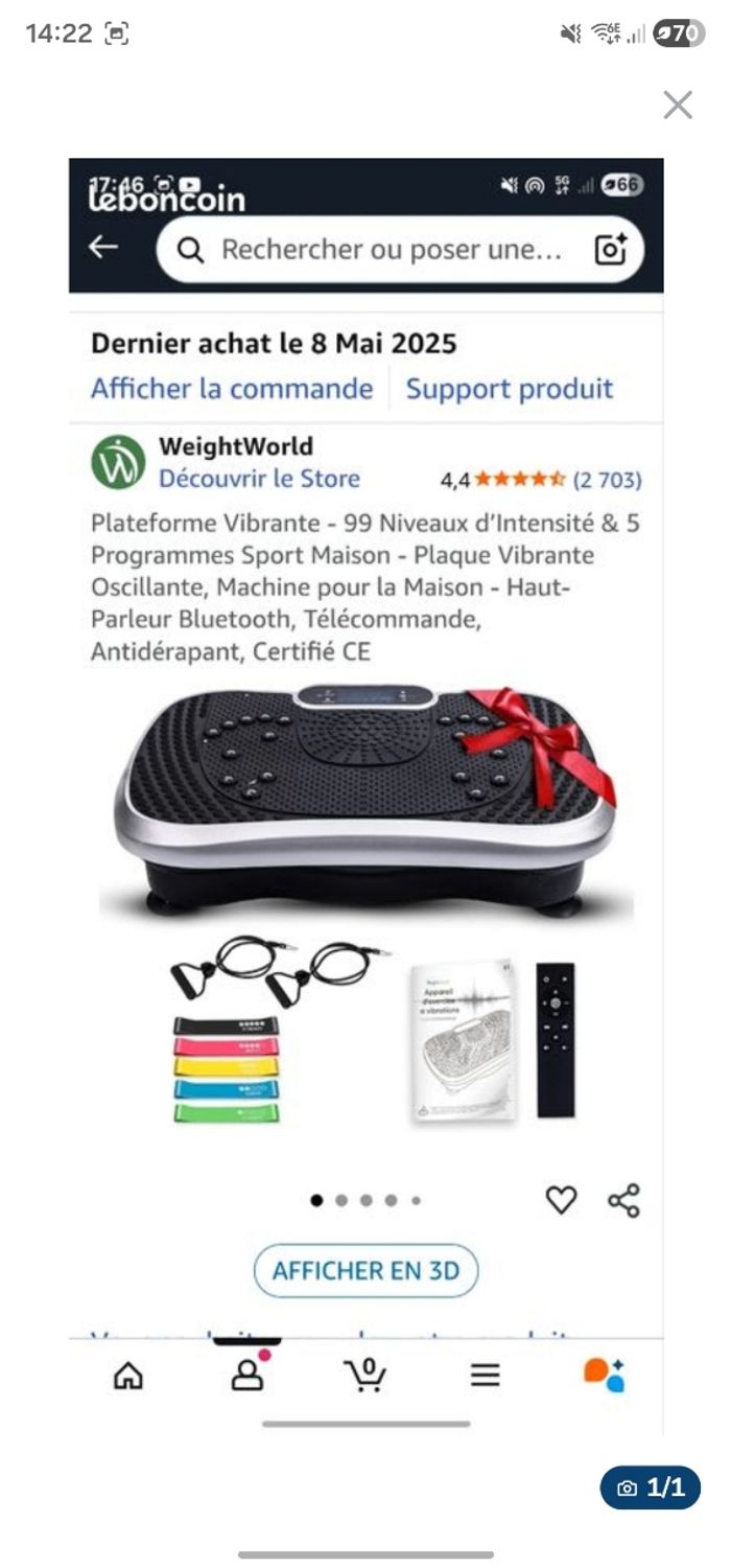 Plate-forme vibrante