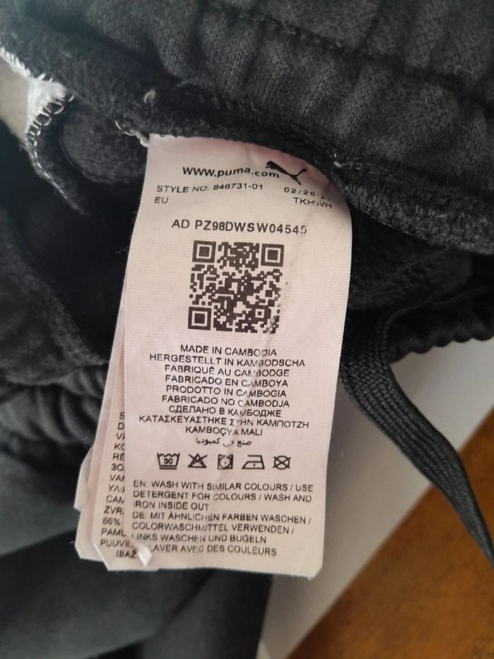 Pantalon de jogging Puma molleton M - photo numéro 5