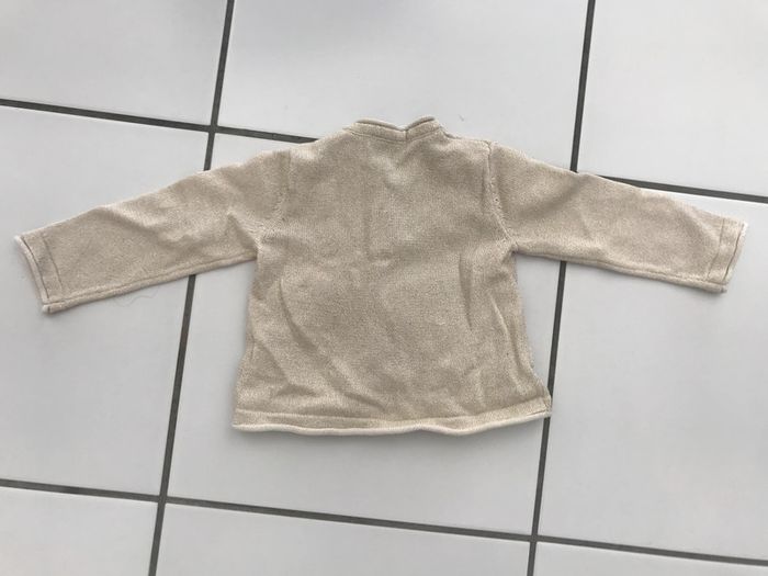 Veste dorée "3pommes" en très bon état - 6 mois - photo numéro 3