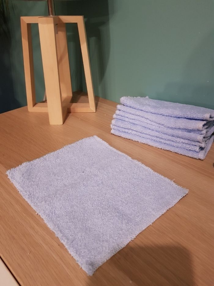 Lot de grandes lingettes lavables