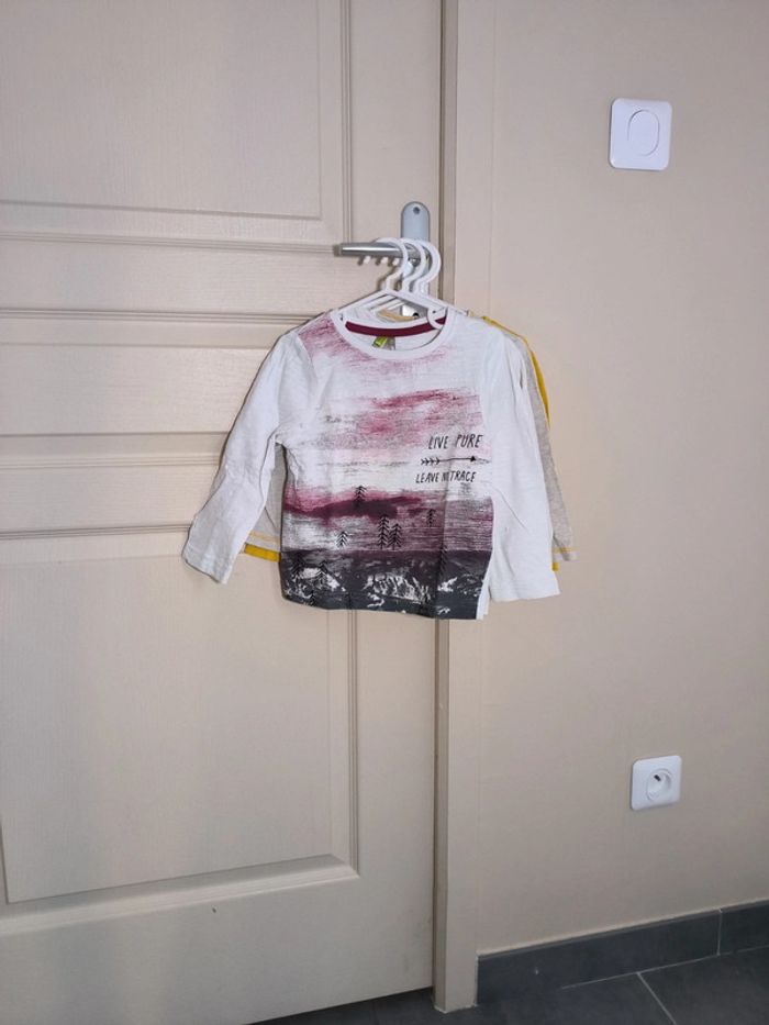 Lot de 3 tee shirt manches longues 24 mois