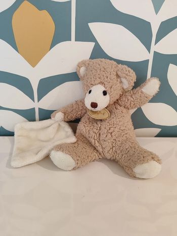 Doudou/ peluche mouchoir ourson/ nounours/ ours baby nat