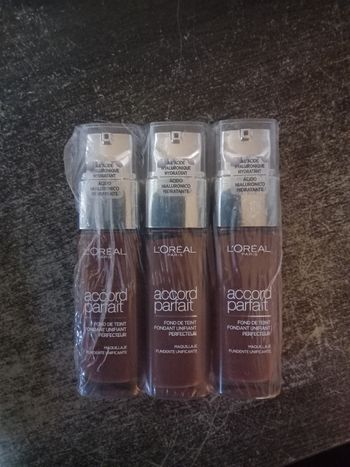 L'Oréal : 3 fond de teint "accord parfait"