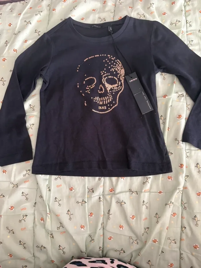 T-shirt manches longues fille 5 ans ikks