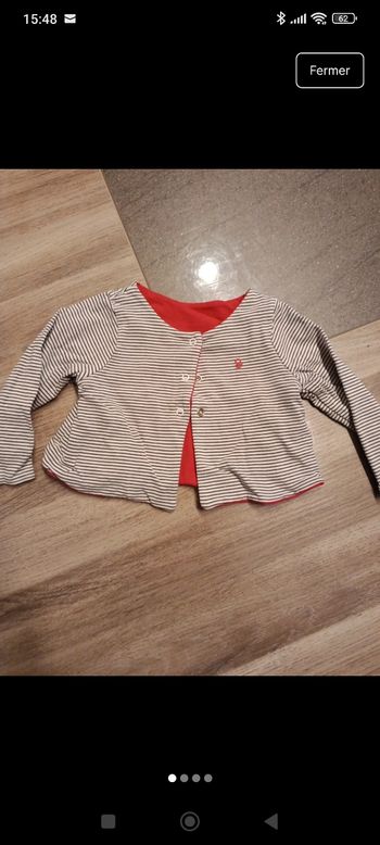 Gilet réversible 6 mois