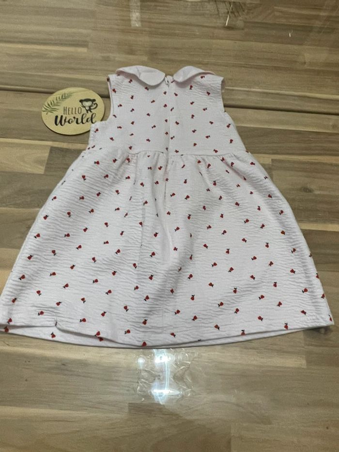 Robe rose pale avec motif rose 18 mois Kiabi - photo numéro 6