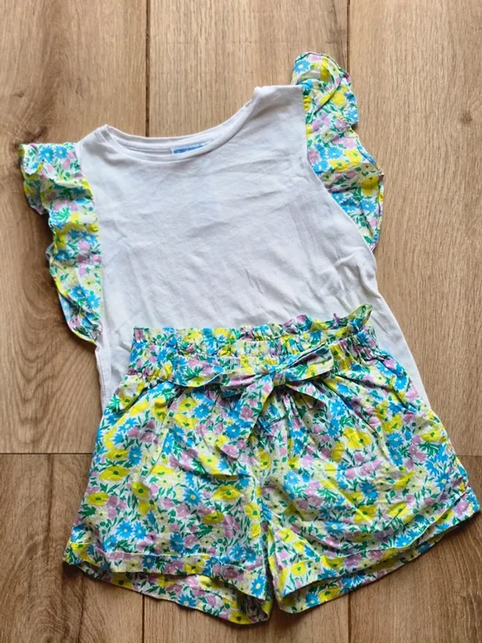 Jacadi short et tee shirt Liberty 6 ans