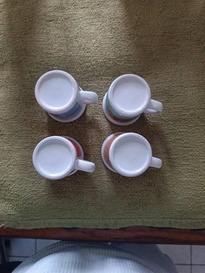 Lot 4 tasses à café 5.5 cm - photo numéro 3