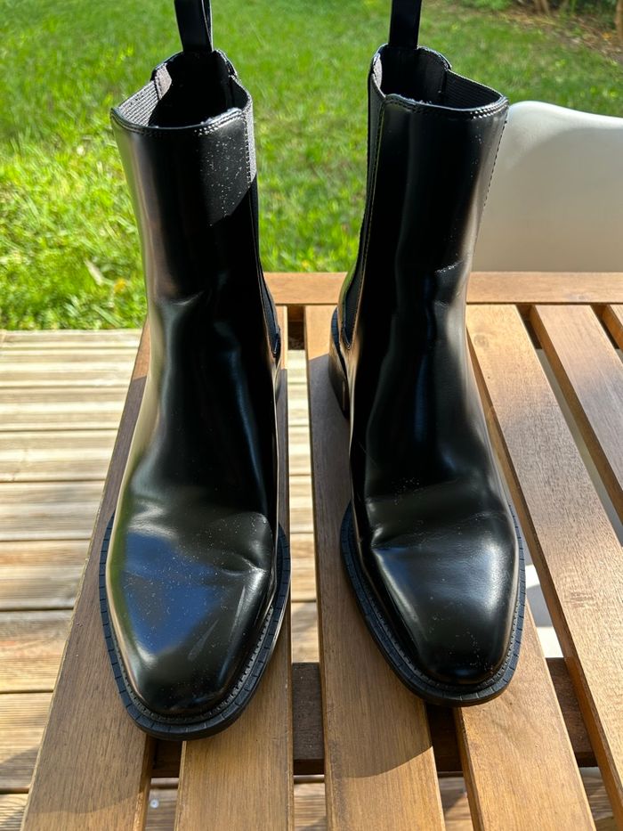 Zara boots/ bottines noires T 40 - photo numéro 3