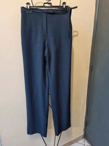 Pantalon bleu style smoking