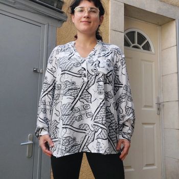 Blouse à imprimés L/XL