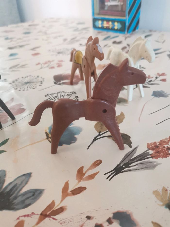 Lot Chevaux aux playmobils vintage - photo numéro 4