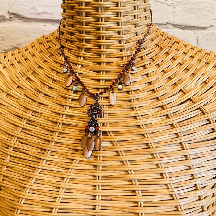 Collier vintage | marron 🌿 - photo numéro 2