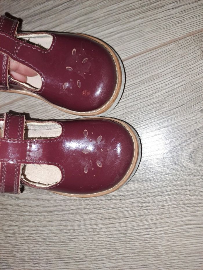 Sandales vernis bordeaux - photo numéro 3