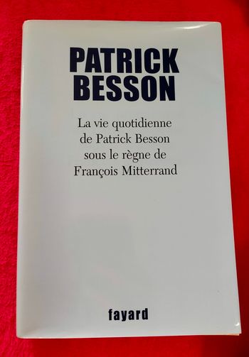 Livre"La vie quotidienne de Patrick Besson sous le règne de François Mitterrand"