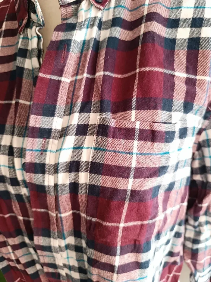 🎀 jolie chemise a carreaux violet bordeau Primark xl 🎀 - photo numéro 2