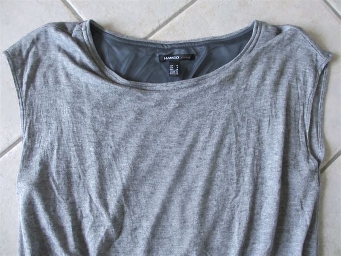 Robe femme grise Mango - Taille M - photo numéro 2