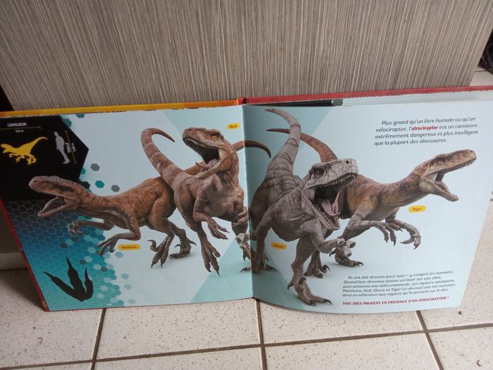 Livre jurassic World édition hachette, comment vivre avec les dinausaures - photo numéro 3