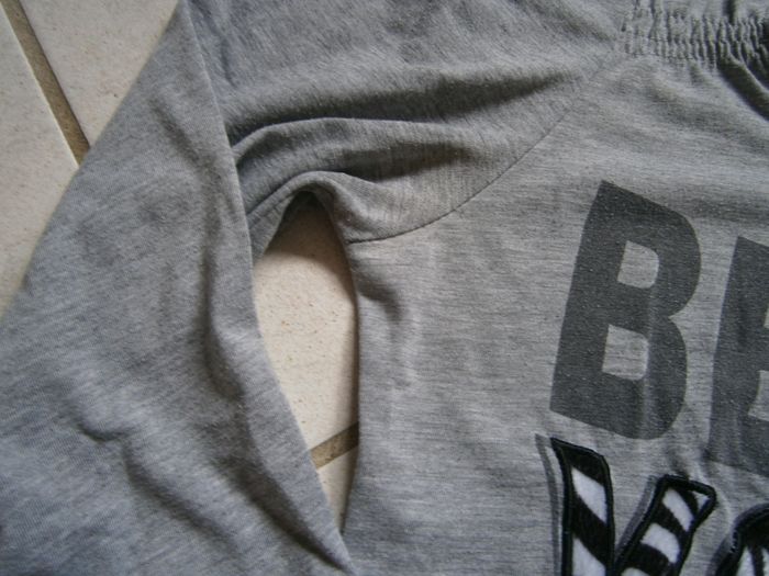 Tee-shirt ML gris Taille L/XL - photo numéro 5