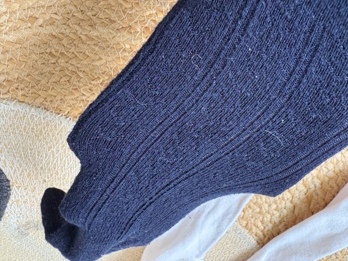 Lot 2.collants blanc bleu marine TAO Tape à ll’oeil 18 / 20 - photo numéro 6