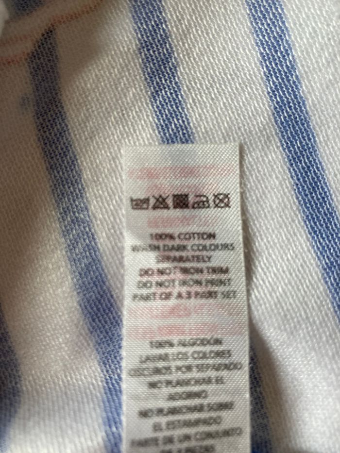 Tee-shirt rayé fille à lunette fille 18/24 mois - photo numéro 5