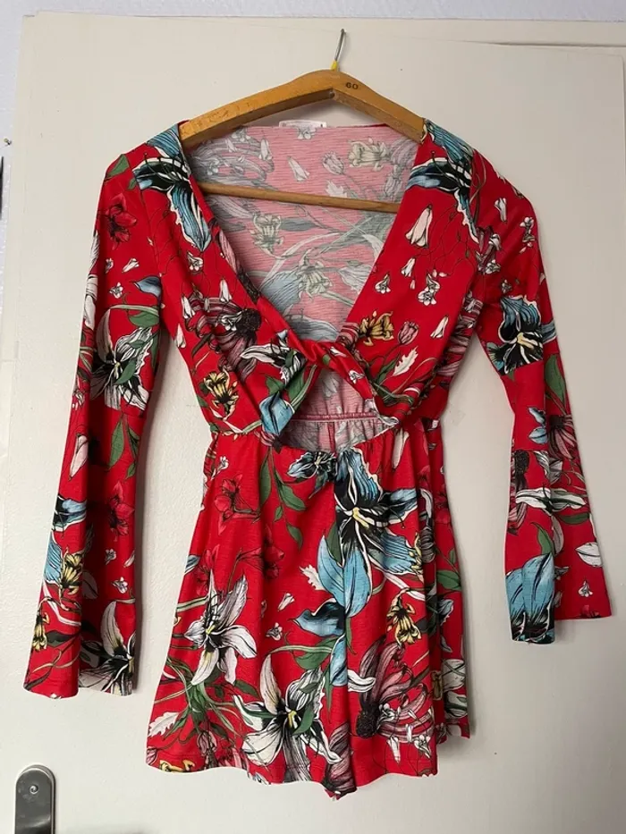 Combishort rouge