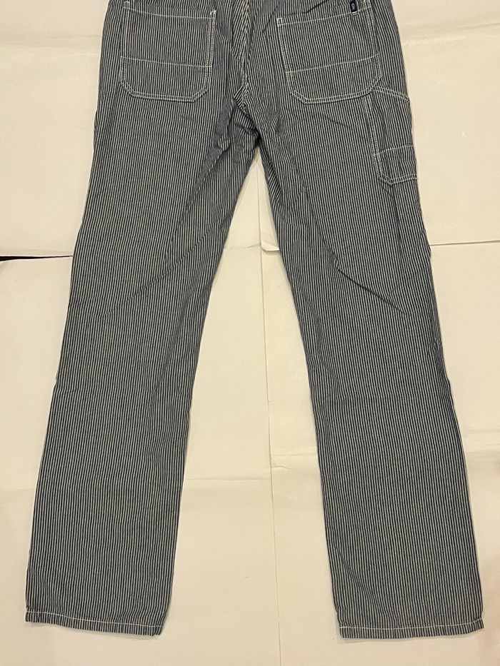 Pantalon à taille ajustable/ réglable droit rayé okaidi carrot taille 14 ans 1m64 - photo numéro 6