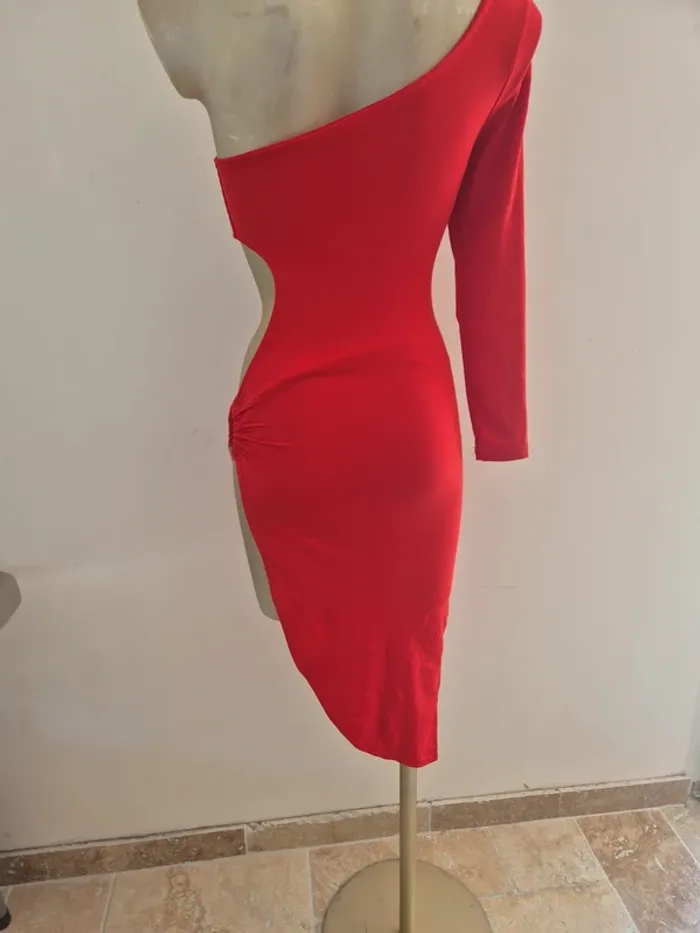Robe originale été rouge taille s - photo numéro 9