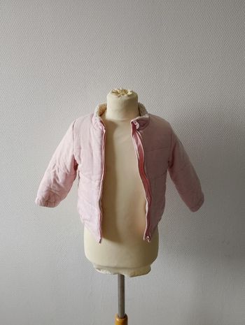 Manteau rose Kiabi 18 mois