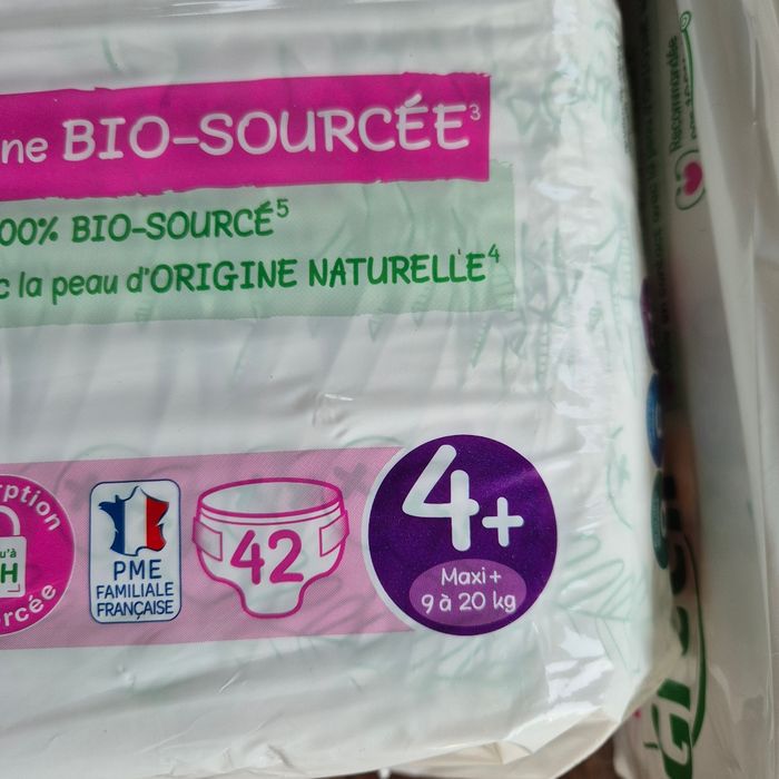 Couche Love Green Taille 4+ : 168 couches (4×42) - photo numéro 3