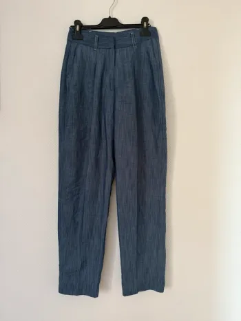 Pantalon droit neuf taille 34 bleu primark