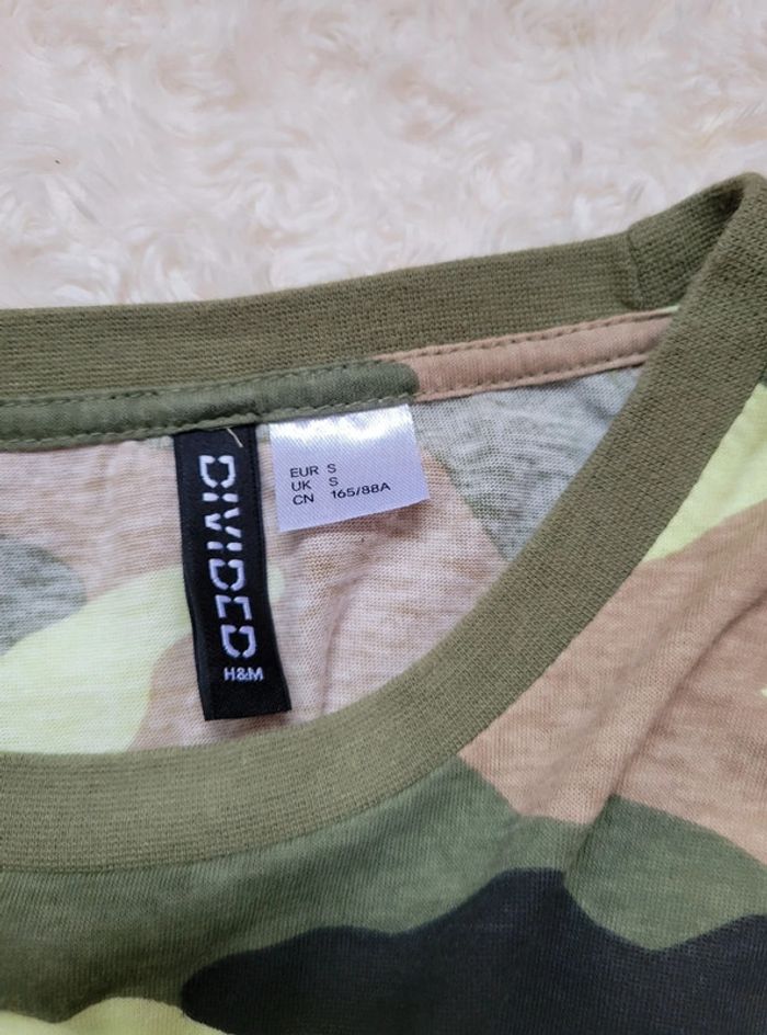 T-shirt H&M motif camouflage - photo numéro 5