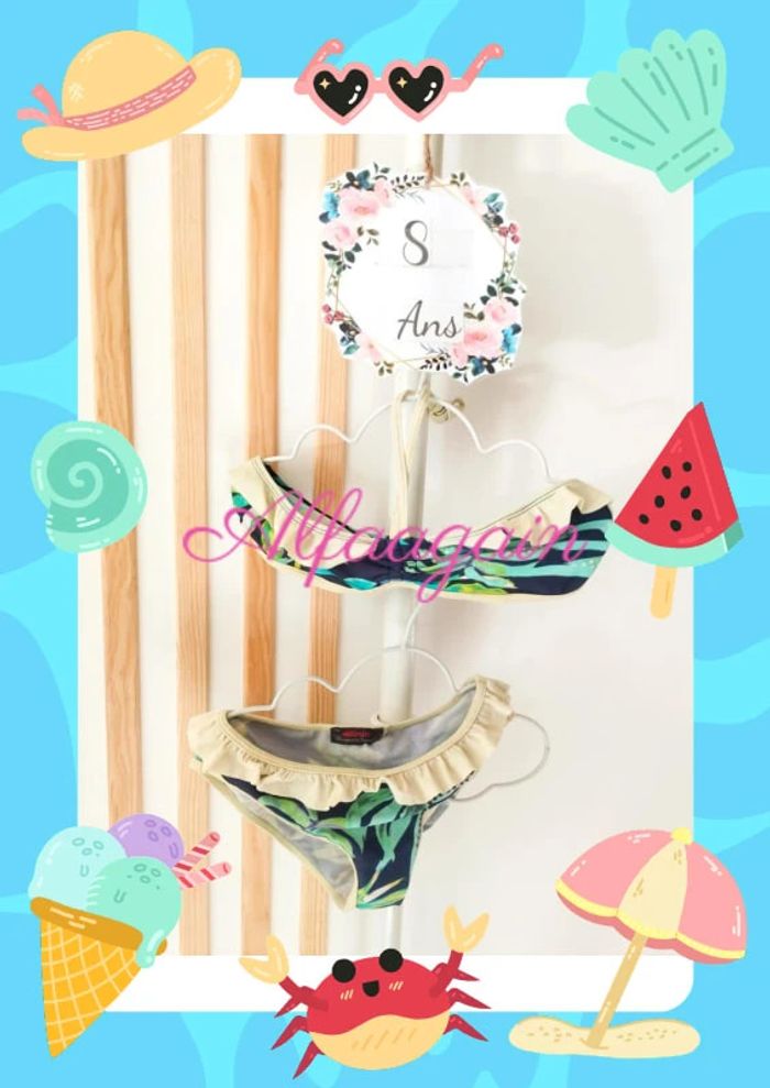Maillot de bain 2pcs catimini jungle dream 8ans