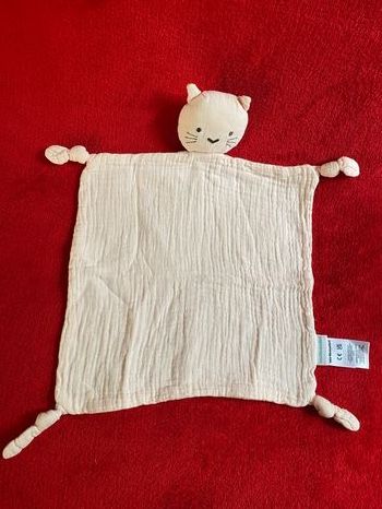 Vertbaudet doudou lange chat rose nouettes Neuf jamais utilisé 