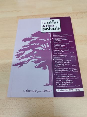 Les cahiers de l’école pastorale