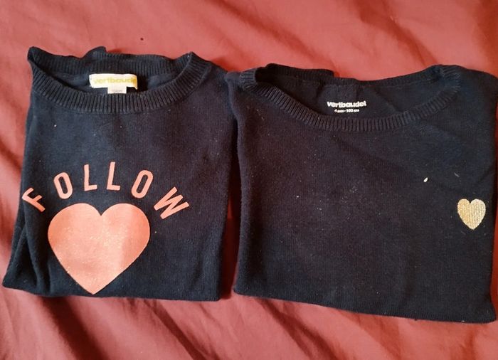 Lot 2 pulls bleu vertbaudet