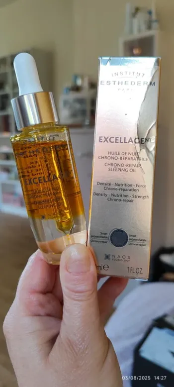 Institut Esthederm Excellage Huile de Nuit Chrono Réparatrice 30ml