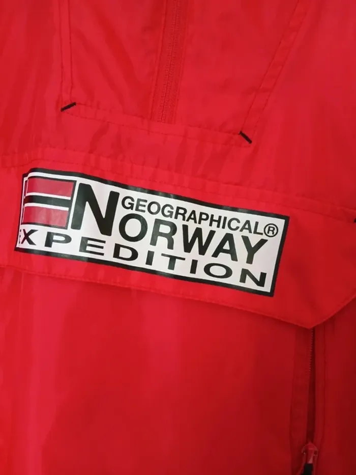 Kway géographique norway S rouge - photo numéro 2