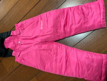 pantalon salopette ski rose neuf tissaia  4 ans
