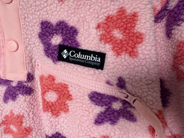 Polaire Columbia Sherpa Retro pink flower S état neuf - photo numéro 4