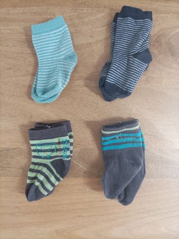 Lot 18 : 4 paires de chaussettes bébé