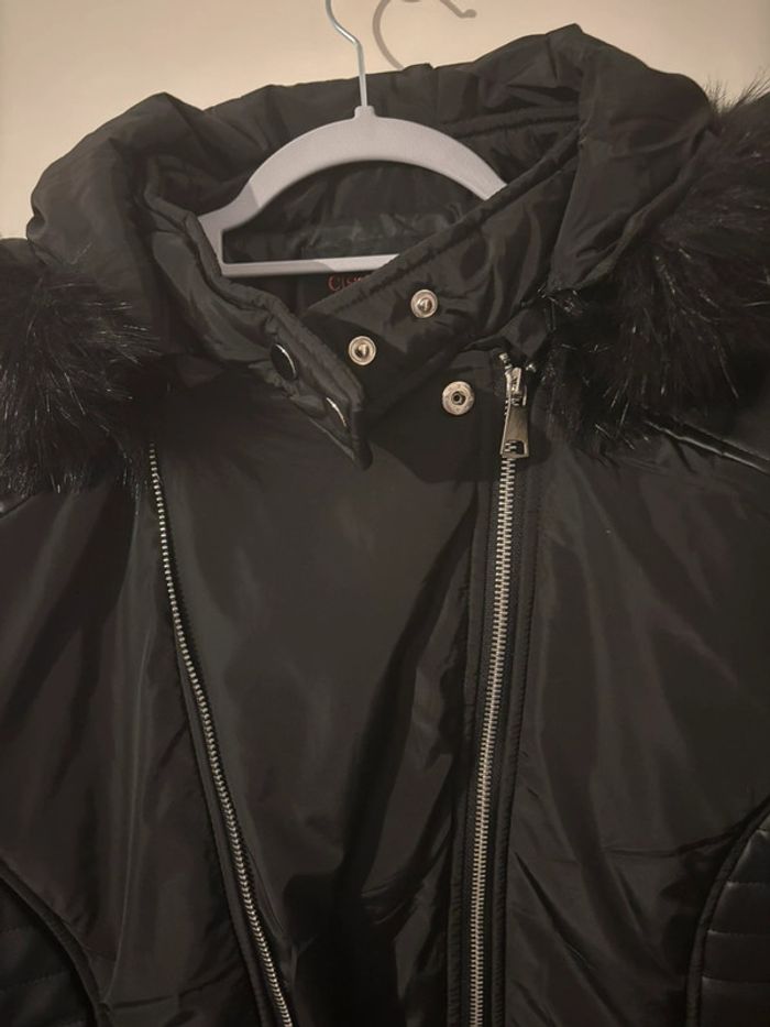 Doudoune noire bi-matière - taille 50 - photo numéro 8