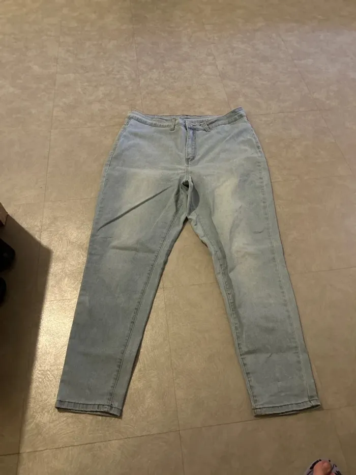 Jeans slim taille haute