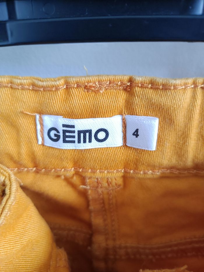 Pantalon jaune moutarde gemo 4ans - photo numéro 3