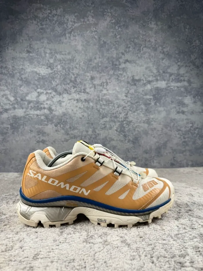 Salomon XT-4 OG - Tire Vanilla Ice - Beige & White & Blue - photo numéro 3