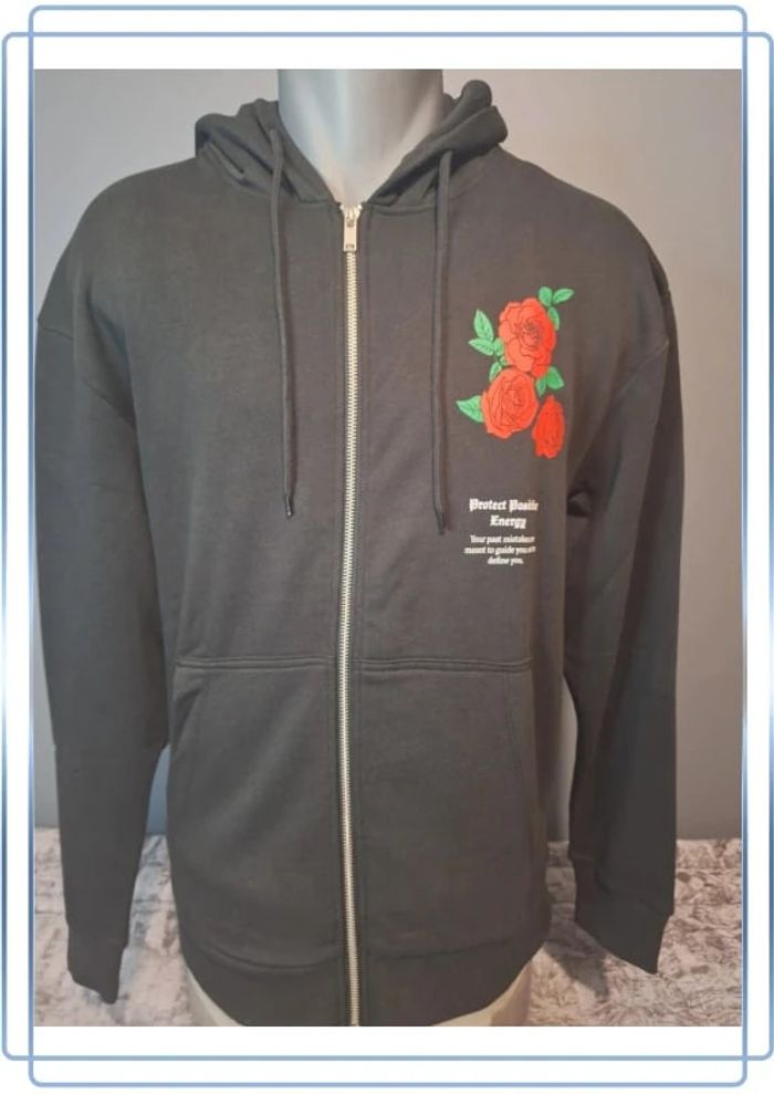 Sweat zippé à capuche Jack et jones /hoodie / noir unisexe- taille M - neuf - photo numéro 2